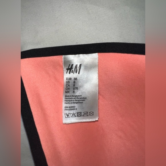 H&M Swim | Orange Triangle Bikini Top - Slight Push Up - Picture 3 of 3